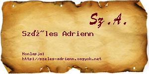Széles Adrienn névjegykártya